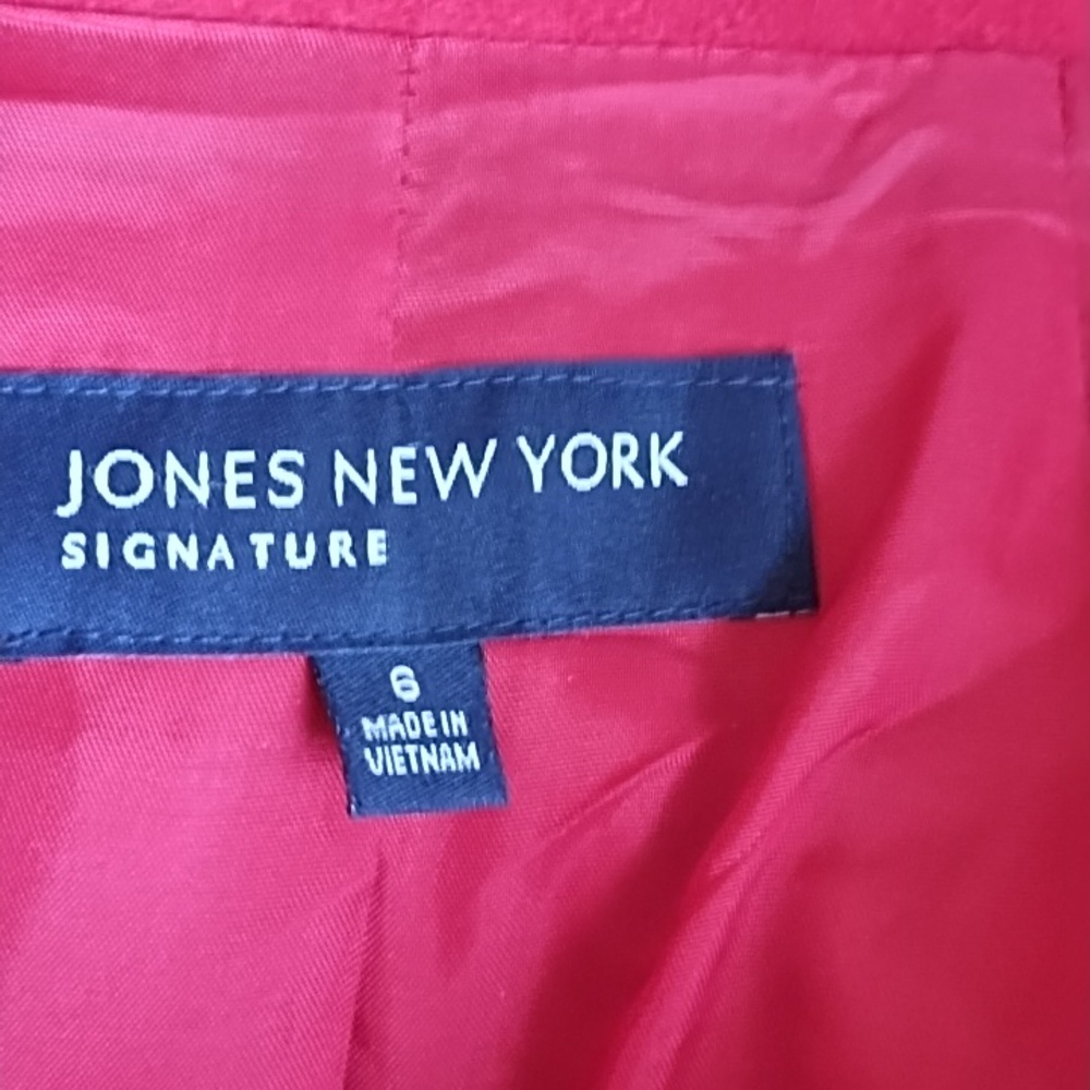 Bright Red Button-Front Wool Coat - Picture 6 of 7